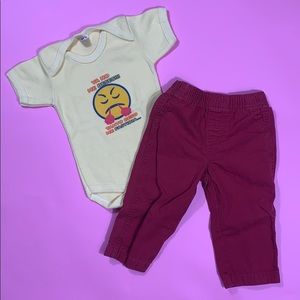 No More Kisses! Outfit for 12 months